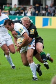 Shane Geraghty. Northampton Saints v Exeter Chiefs. Franklin's Gardens, Northampton. 02/10/2010. Nikon D200 - 1/750 sec @ f5.6, ISO 640 (1060_0014.jpg)