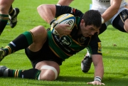 James Downey. Northampton Saints v Exeter Chiefs. Franklin's Gardens, Northampton. 02/10/2010. Nikon D200 - 1/750 sec @ f5.6, ISO 640 (1060_0025.jpg)