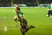 Paul Diggin. Northampton Saints v Edinburgh. Heineken European Cup. Franklin's Gardens, Northampton. 14/02/2011. Nikon D200 - 1/160 sec @ f4.5, ISO 3200 (1064_0093.jpg)