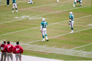 Dan Marino and Ron Davenport