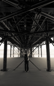 Kathryn underneath the Pier