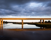 M5 bridge at sunset