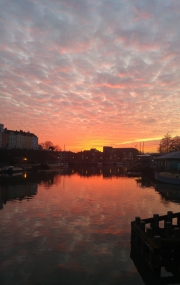 Sunset over the Floating Harbour
