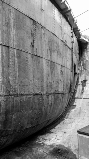 Dry dock dam at the SS Great Britain