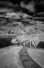 Canal footbridge