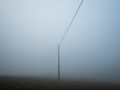 Power line in the fog
