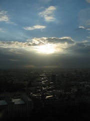 Setting Sun Over London