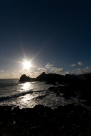 Sunset over Kynance Cove