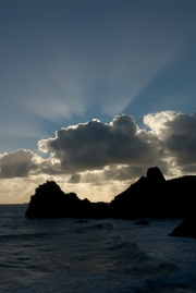 Sunset over Kynance Cove